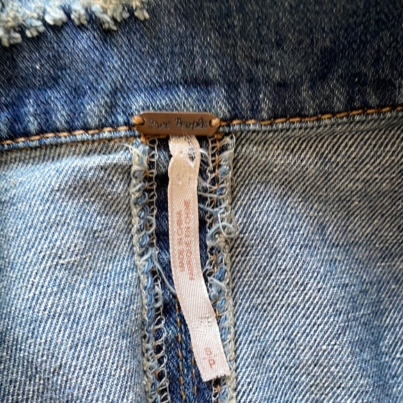 Free People boho denim vest, size S - Picture 8 of 9